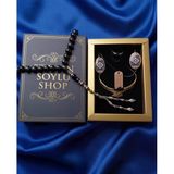 Seyhan Soylu Shop - Special Seri Kitap Kutulu Takı Seti Ve Tesbih Kombini - Kolye Küpe Special Tasarım Bileklik Yüzük 5 Parça Otantik Hediyelik