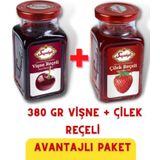 Seyidoğlu 380 Gr Vişne + Çilek Reçeli Ikili Paket