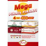 Seyidoğlu Çam Balı, Fındık Kreması, Çilek Reçeli ve Tahin Pekmez 15 gr x100'lük Mini Paket Seti