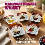 Seyidoğlu Kahvaltı Masası 5'li Set | 20 g x 500 Adet