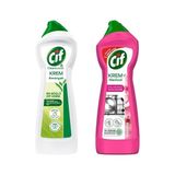 Şeylişeyler - Cif Krem Amonyaklı 750 Ml + Krem Mucizesi Sakura 750 Ml İkili Avantaj Seti