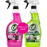 Şeylişeyler - Cif Ultra Anında Etki Kir & Yağ Sökücü Sprey 750 ml 2'li Avantaj Paketi