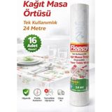 Şeylişeyler - Floppy Tek Kullanımlık Masa Örtüsü 100x150 Cm 1 Rulo 16 Adet Çok Renkli