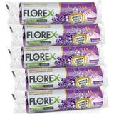 Şeylişeyler - Florex Büzgülü Büyük Boy Çöp Torbası Lavanta Kokulu 65X70 Cm 10 Paket