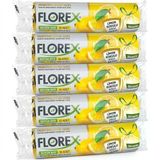 Şeylişeyler - Florex Büzgülü Büyük Boy Çöp Torbası Limon Kokulu 65X70 Cm 5 Paket