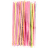 Şeylişeyler – Jelatinli Körüklü Pipet – Karışık Renkli – 5 mm – 22,5 cm – 10 Paket (1.000 Adet)
