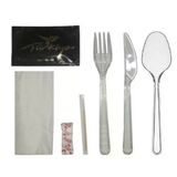 ŞeyliŞeyler - Plastik Bıçak Kaşık Çatal 7'li Lüks Set 50 Paket