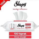 ŞeyliŞeyler - Sleepy Kiraz Çiçeği Yüzey Temizlik Havlusu 100 Yaprak 5 Paket