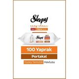 Şeylişeyler - Sleepy Portakal Yüzey Temizlik Havlusu 100 Yaprak 1 Paket