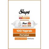 Şeylişeyler - Sleepy Portakal Yüzey Temizlik Havlusu 100 Yaprak 5 Paket