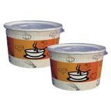 ŞeyliŞeyler - Termokap Karton Çorba Kasesi 14 Oz Kapaklı 50 Adet