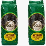 Seylon Çay 500 gr Seylon Opa Gold 100% Saf Ceylon Tea 2 Adet İthal Seylan Sri Lanka Kaçak Siyah Yaprak Çayı. - 1 kg