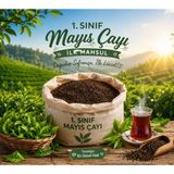 Seymen Bıçakçılık 1. Sınıf Mayıs Çayı 10KG – Ilk Mahsul Karadeniz Siyah Çayı Yoğun Aromalı - 10 kg