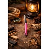 Seymen Bıçakçılık Anahtarlıklı Hamsi Çakı 18 cm | Küçük Boy Katlanır Mini Cep Çakısı - Pembe