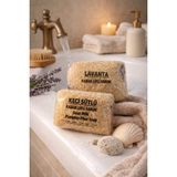 Seymen Bıçakçılık Lavanta & Keçi Sütlü Kabak Lifli Sabun – Doğal Peeling Etkili El Yapımı Duş ve Banyo Sabunu - 1 adet