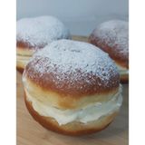 Seymen Delights Berliner - Krapfen, Bavyera Kreması Dolgulu 4' Lü Paket, Alman Pastası