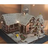 Seymen Delights Işıklı Zencefilli L-Kurabiye Evi ve Çam Ağacı Kiti