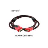seyon ÖRGÜLÜ 1,5 METRE 4K HDMİ KABLO