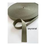 seyranat 3 Metre Eni 3 Cm Dar Dokuma Dekoratif Şerit Kolon Pamuklu Çağla Yeşili Renk Çanta Cüzdan Askısı Sapı