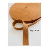 seyranat 3 Metre Eni 3 Cm Kahverengi Pamuklu Çanta Sapı, Askısı, Kemeri, Kordonu, Kolonu, Dekoratif Şerit