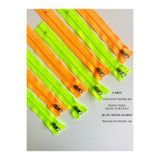 seyranat 8 Adet Neon Yeşil, Turuncu Metal Elcikli 20 Cm Çanta, Cüzdan, Mont, Kaban, Hobi İşleri İçin Fermuar