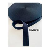 seyranat Dar Dokuma Şerit Kolon %100 PAMUK Siyah Renk 3 cm 3 Metre Çanta Sapı Askısı