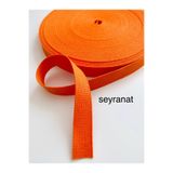 seyranat Dar Dokuma Şerit Kolon %100 PAMUK Turuncu Renk 3 cm 3 Metre Çanta Sapı Askısı