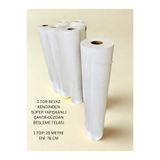 seyranat Kendinden Süper Yapışkanlı Beyaz 1 TOP (25 METRE) 120 Gr Çanta-Cüzdan Besleme Telası, Astarı, Kumaşı