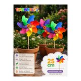Seysa RENKLİ KALİTELİ HEDİYELİK 25CM RÜZGAR GÜLÜ BAHÇE SÜSÜ