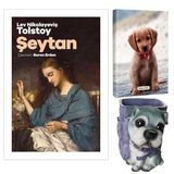 Şeytan - Tolstoy ve Dekoratif Köpek Kalemlik - Masum Köpek Planlama Defteri
