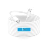 seyuse Hızlı Şarj Kablosu 2 Metre Beyaz iPhone 14/13/12/11 Pro Max Mini X/XR/XS/X/8/7/6/6S/SE Plus Uyumlu