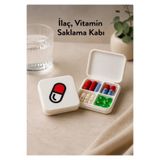 seyuse İlaç & Vitamin Saklama Kabı - 4 Bölmeli Hap Kutusu