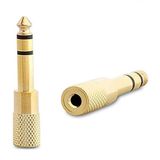 SEYUSE Kablo Jak Dönüştürücü - Jack Çevirici erkek 6.5mm - dişi 3.5mm Siyah Jack Fiş jack Çevirici Stereo