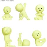 Seyuse Smiski Yoga Serisi ,karanlıkta Parlayan Sevimli Figür Oyuncak , Glow In Dark Mofusand Sonny Angels Hippers (1 Adet) Smıskı