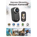 SEYUTECH 4K Ekranlı Mini Aksiyon Kamerası 360° Lens Dönüşü Bataryalı Taşınabilir Wireless Vlog Kamerası