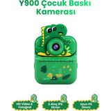 Seyutech Çocuk Kamerası Dijital Hd Video Kayıt ve Fotoğraf Termal Resim Kağıt Baskılı Yazıcı - Yeşil