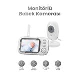 SEYUTECH LCD Ekranlı Bebek Kamerası Gece Görüşlü Bebek Telsizi Sıcaklık Kontrollü Bebek Odası Monitörü