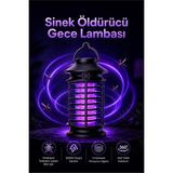 Seyutech Sinek Öldürücü Gece Lambası Şarjlı 360 Derece Etkili Mor Işıklı Masaüstü Asılabilir Sivrisinek Yok Edici - 1