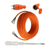 Seyyar 15 Metre Uzatma Kablosu Ttr Cca Çok Telli 3X2.5 Mm Elektrik Kablo Kontrol Kalem Dişi Erkek Fiş
