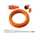 Seyyar 3 Metre Uzatma Kablosu Ttr Cca Çok Telli 3X2.5 Mm Elektrik Kablo Kontrol Kalem Dişi Erkek Fiş