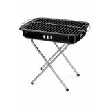Seyyar Ayaklı Mangal, Kömürlü, Emaye, Kompakt Tasarım, 30 cm Genişlik, Taşınabilir, Açık Hava Kullanımı