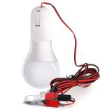 Seyyar Lamba 1.5 Metre Kablolu, Akü maşalı, 12 Volt, 5 Watt, Beyaz 6500K, Led Ampul, (DC 12 Volt Aküler İçin), Kamp, Karavan, Tekne için Seyyar Aydınlatma (2 ADET)