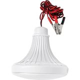 Seyyar Lamba 2 Metre Kablolu, Akü Maşalı, 12 Volt, 24 Watt, Beyaz LED Ampul, (Dc 12 Volt Aküler - Altın