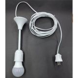 Seyyar Lamba Uzatma Kablolu Takılıştır, 10 Metre, LED Lamba 2x0.75, Tij Duylu, Fiş ve Ampul Dahil