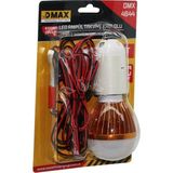 Seyyar - LED Lamba Akü Takviye Kablolu= 4mt 12V - 5W (K295)