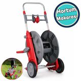 Seyyar Taşınabilir Tekerlekli Hortum Sarma Arabası Toplama Makarası 1/2" Ve 3/4" Hortumlar İçin Aparat