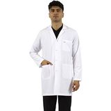 Seza Tekstil Gömlek Yaka Orta Boy Beyaz Erkek Doktor Öğretmen Hemşire Laboratuvar Önlüğü - 2XL
