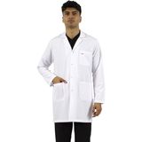 Seza Tekstil Gömlek Yaka Orta Boy Beyaz Erkek Doktor Öğretmen Hemşire Laboratuvar Önlüğü - XL
