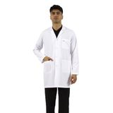 SEZA TEKSTİL Gömlek Yaka Orta Boy Beyaz Önlük Erkek Doktor Öğretmen Hemşire Laboratuvar Önlüğü