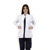 SEZA TEKSTİL Hakim Yaka Ceket Boy Beyaz Önlük Kadın Doktor Öğretmen Hemşire Laboratuvar Önlüğü